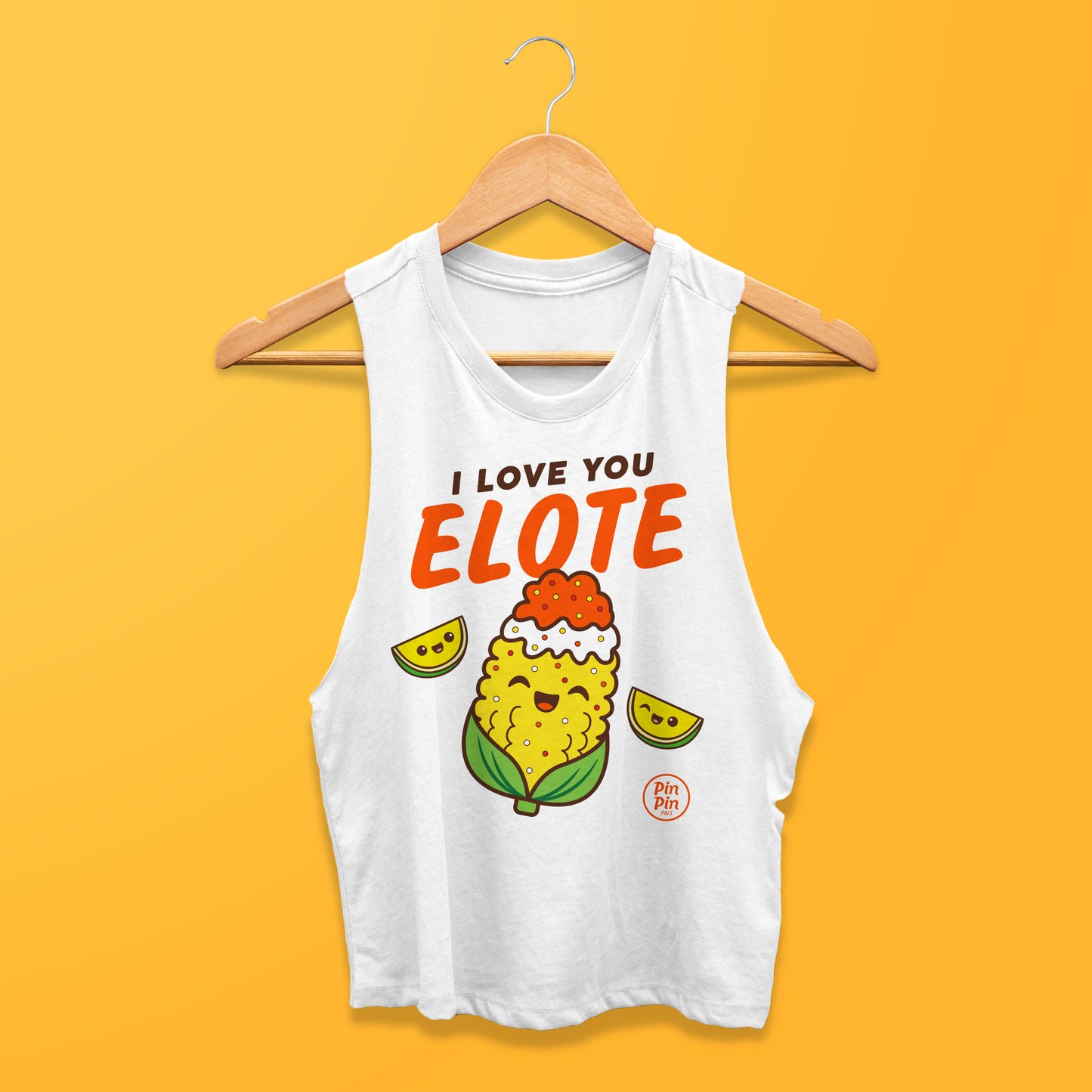 I Love You Elote - Women's Cropped Tank Top