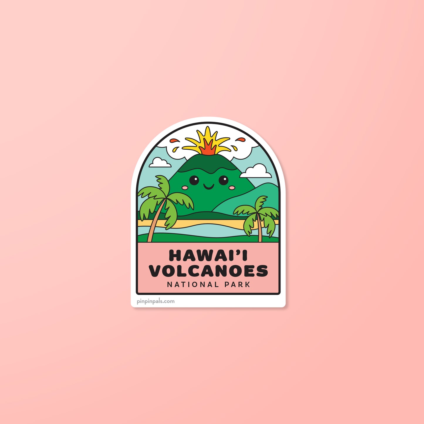 Hawaii Volcanoes National Park - Waterproof - Vinyl Sticker